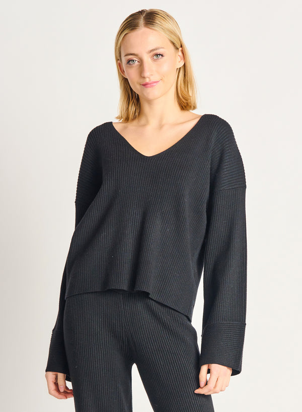 Top - Dex Wide Sleeve Ribbed Sweater