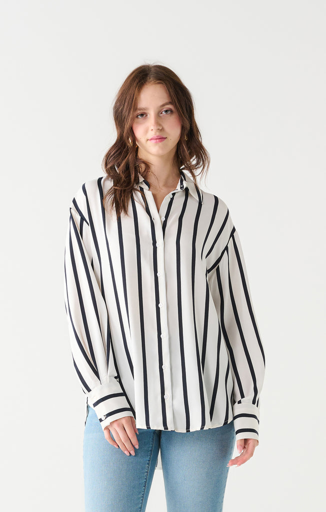 Top - Dex Striped Textured Blouse