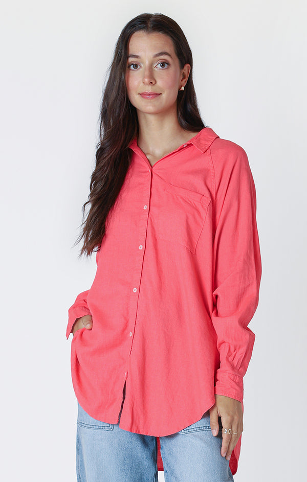 Top - Dex Button Front Blouse