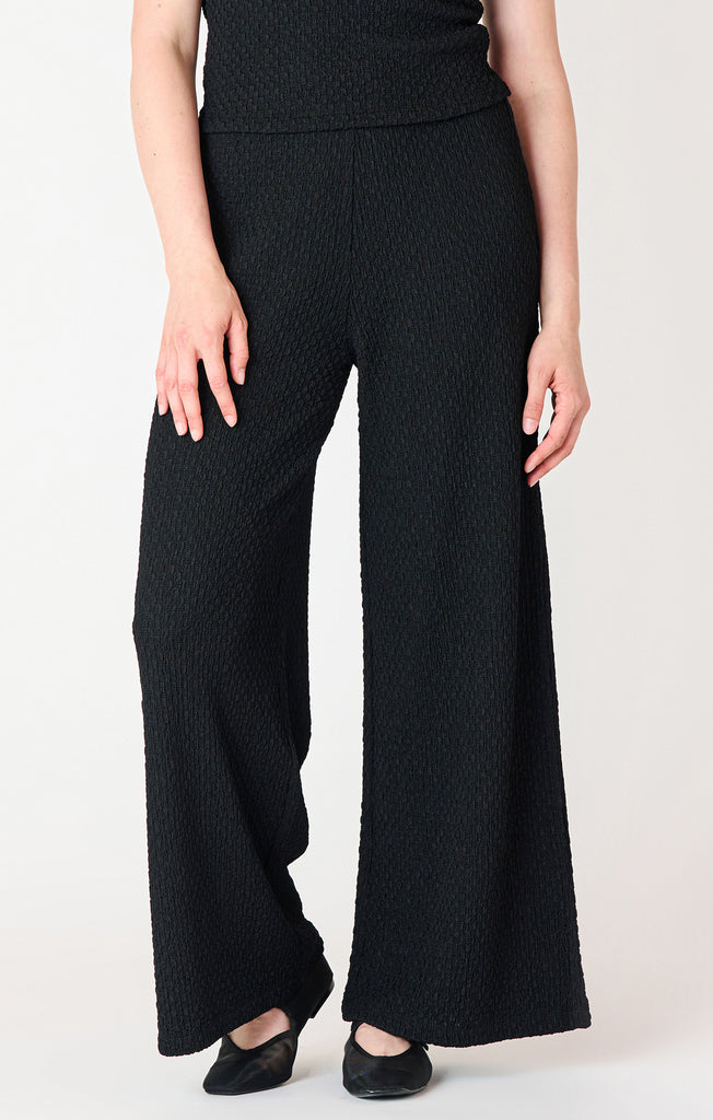 Pants - Dex Textured Flowy Wide Leg Pants