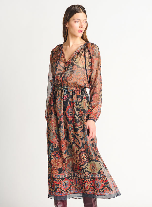 Dress - Dex Smocked Detail Midi Dress