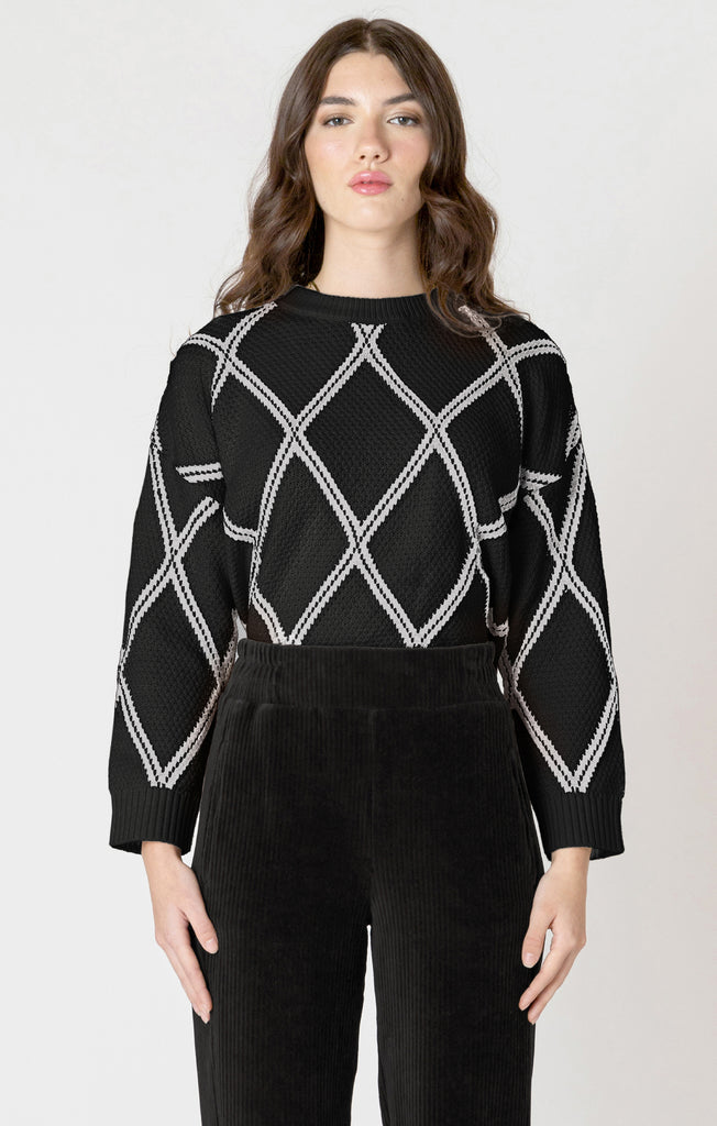 Top - Dex Diamond Check Sweater