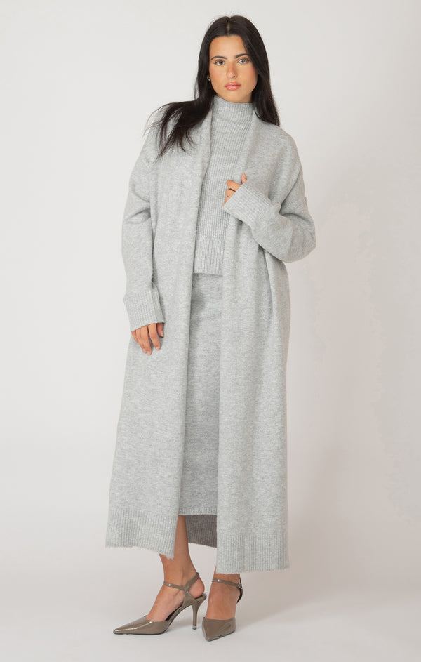 Top - Dex Long Sleeve Longline Open Cardigan