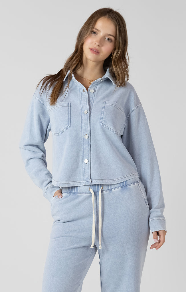 Top - Dex Cropped Knit Overshirt