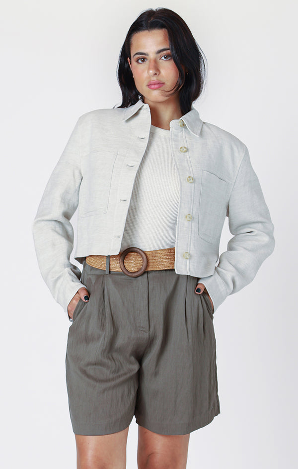 Top - Dex Cropped Utility Jacket