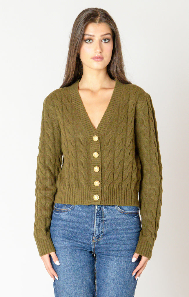 Top - Dex Cable Knit Cardigan