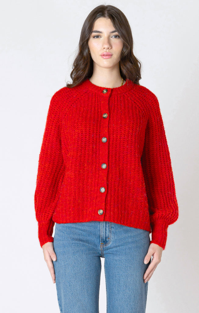 Top - Dex Crewneck Textured Cardigan