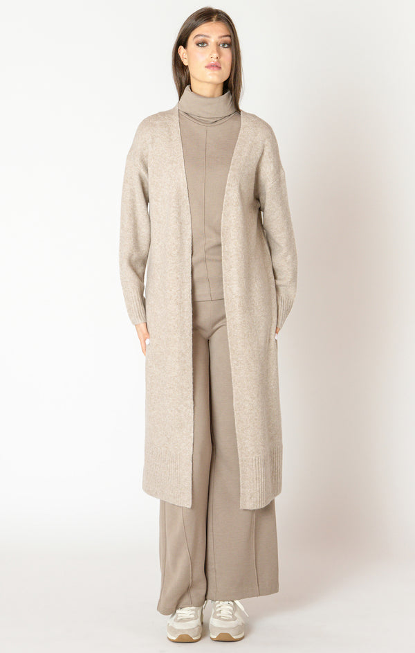 Top - Dex Longline Open Cardigan