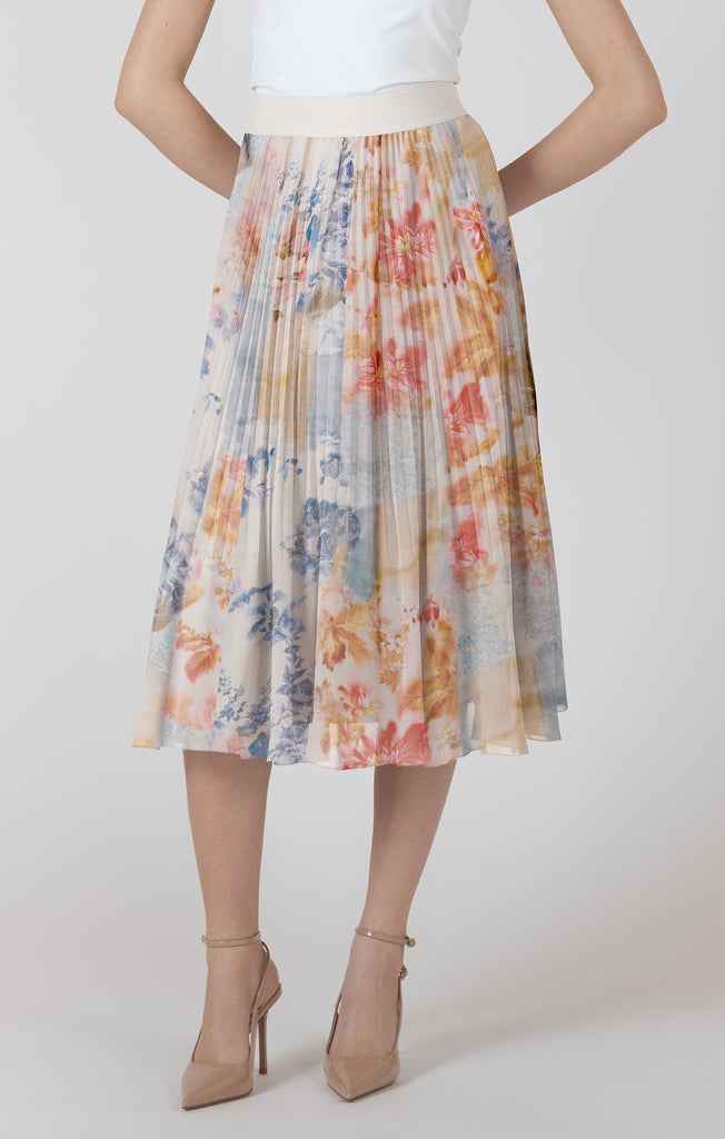 Skirt - Dex Pleated Floral Skirt