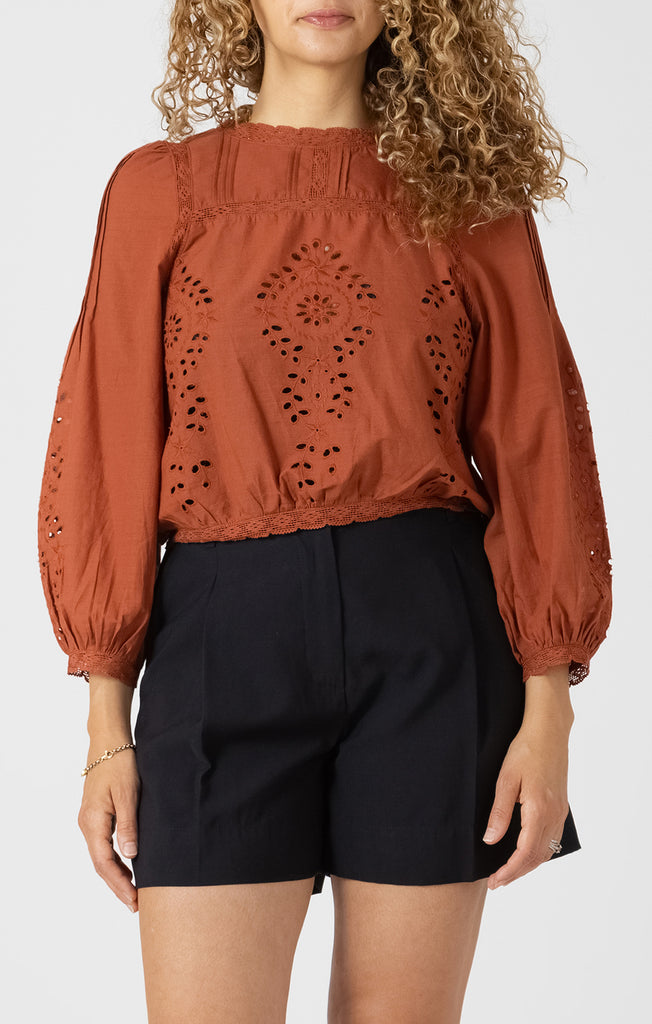 Top - Dex Lace Detail Blouse
