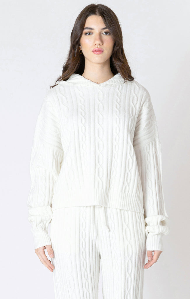 Top - Dex Hooded Cable Sweater