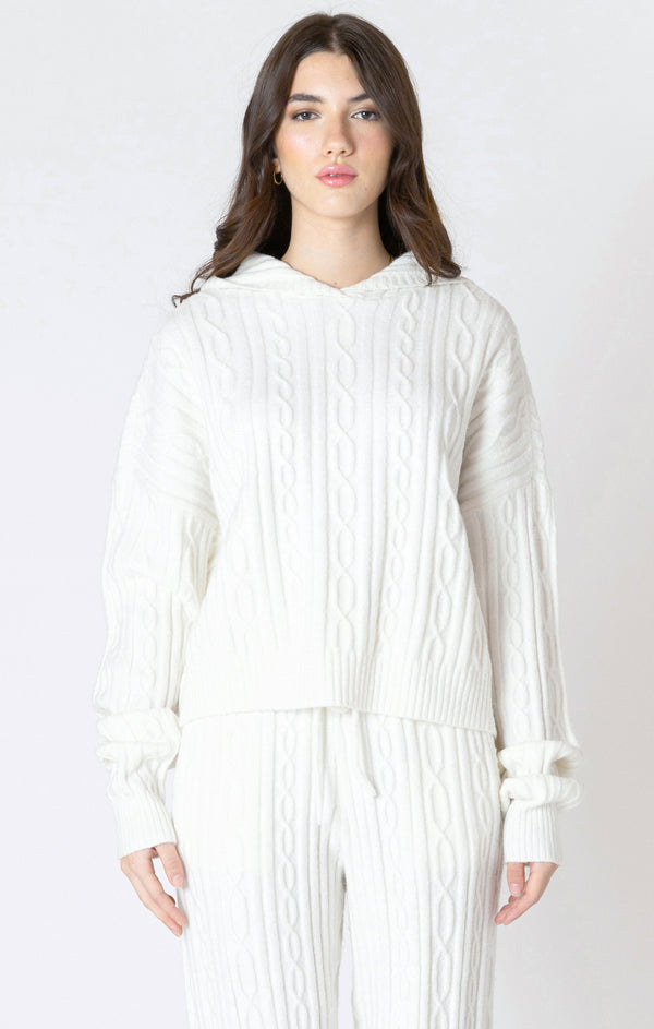 Top - Dex Hooded Cable Sweater