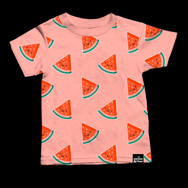 Top - Whistle & Flute Kids Kawaii Watermelon T-Shirt