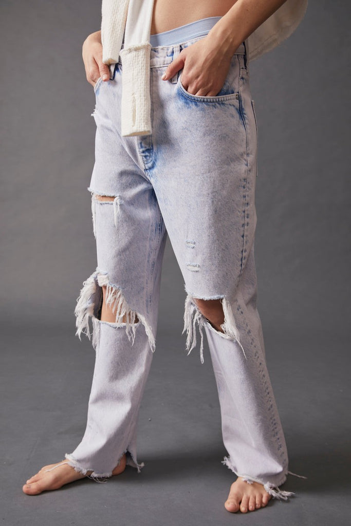 Pants - Free People Tapered Baggy Boyfriend Jeans