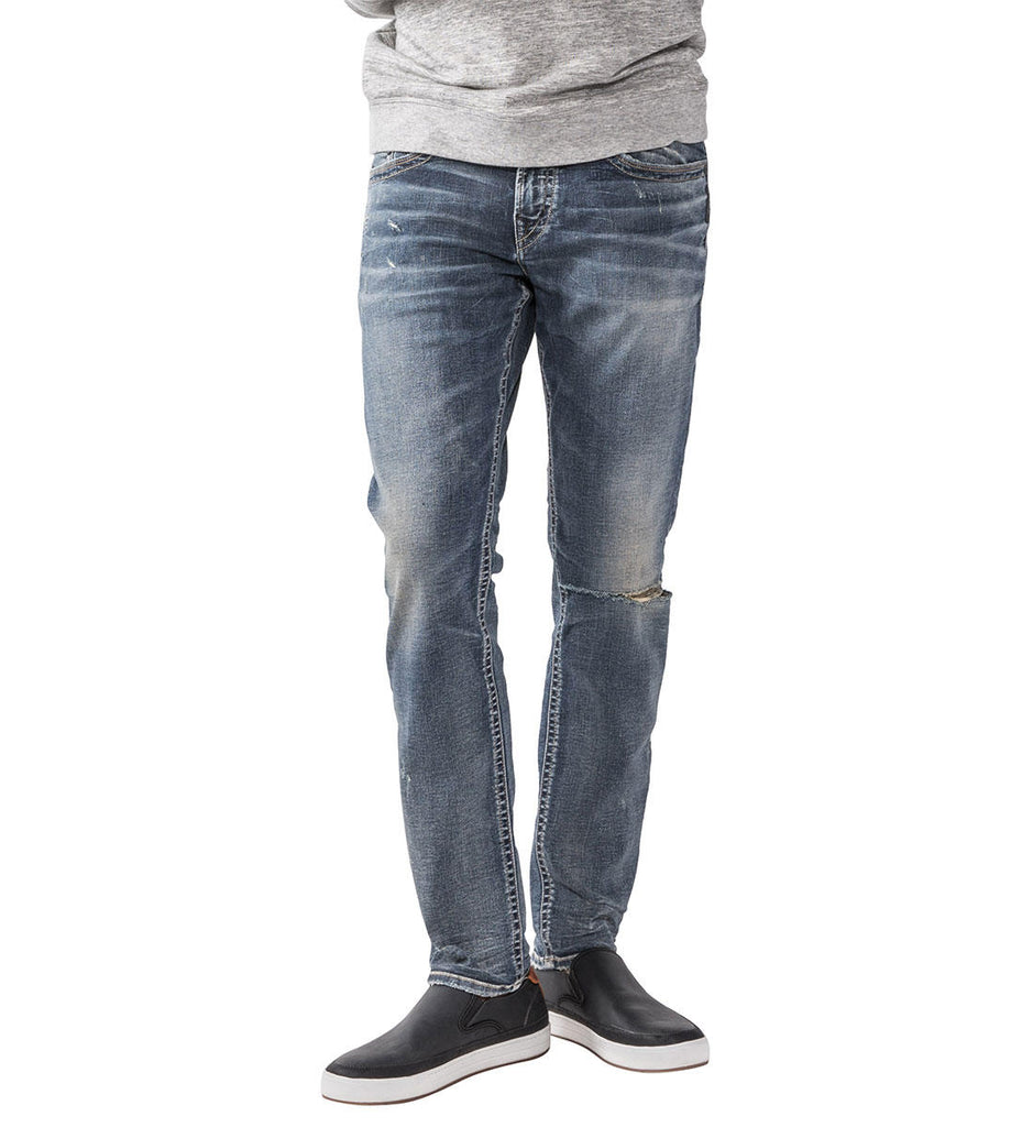 Pants - Silver Jeans Men’s Taavi Distressed Denim Jeans
