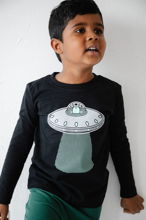 Top - Whistle & Flute Kids Kawaii UFO T-Shirt