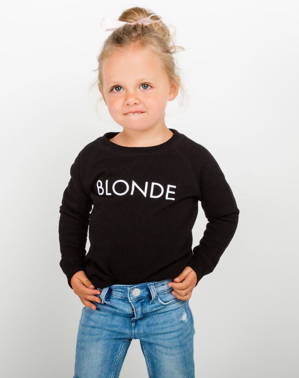 Top - Brunette the Label Kids 'Blonde' Crew