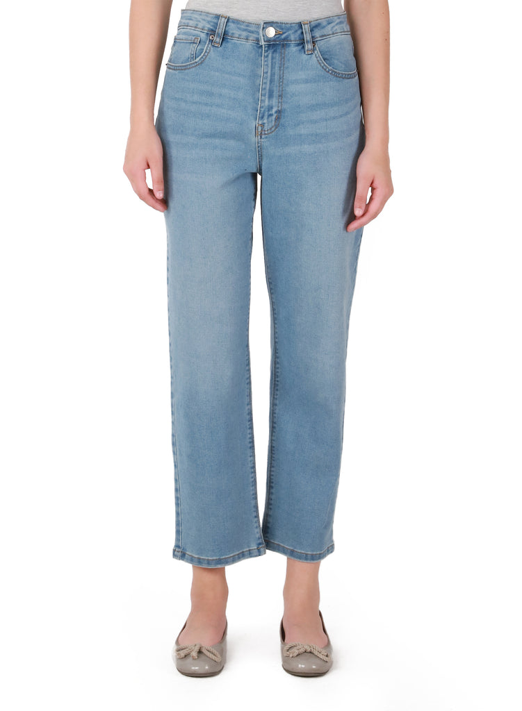 Pants - Dex High Rise Relaxed Straight Jeans