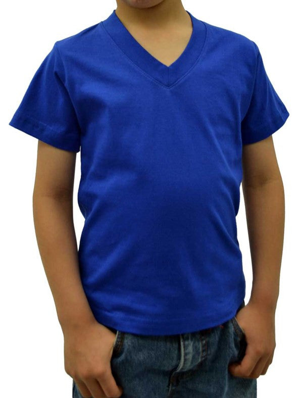 Top - Boys Premium V-Neck Shirt (Pre-Shrunk)
